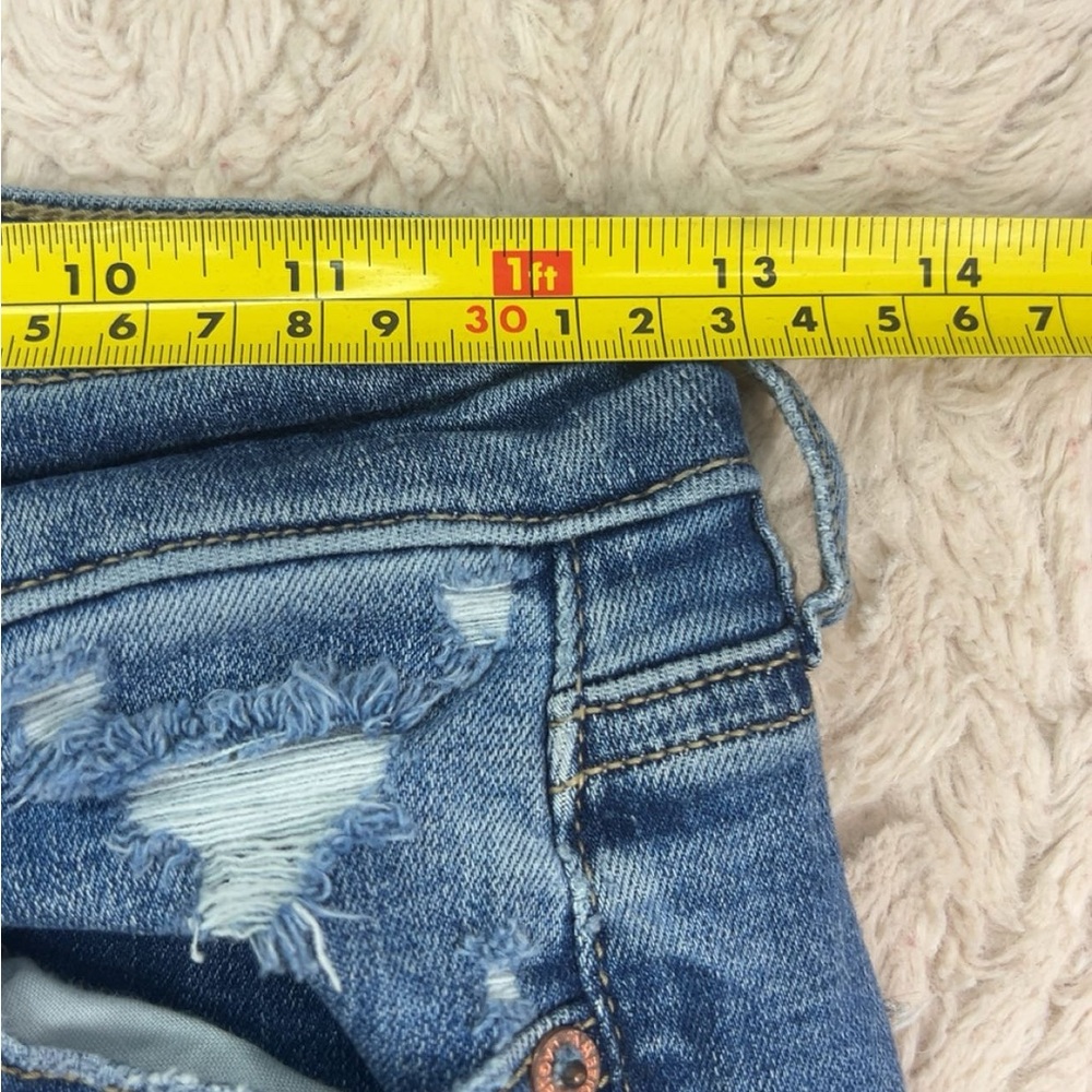 American Eagle High Rise Flare Jeans Size 0 Bohemian 90s Festival High Waist - Picture 6 of 16